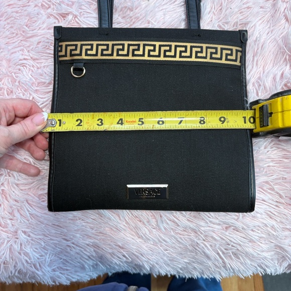 Versace Black Tote with Gold Detailing - Picture 13 of 15
